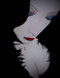 Рисунок "Vampire girl" 12+